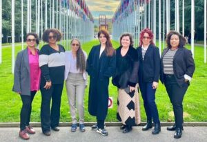 Activistas cubanas en la ONU.