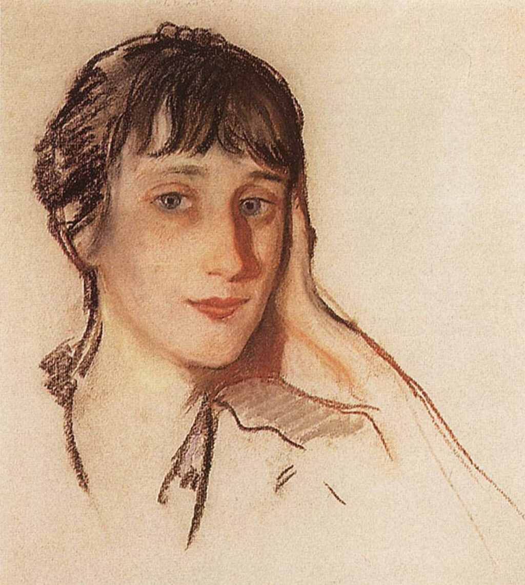 Zinaida Serebriakova: "Anna Ajmátova" (sin fecha).