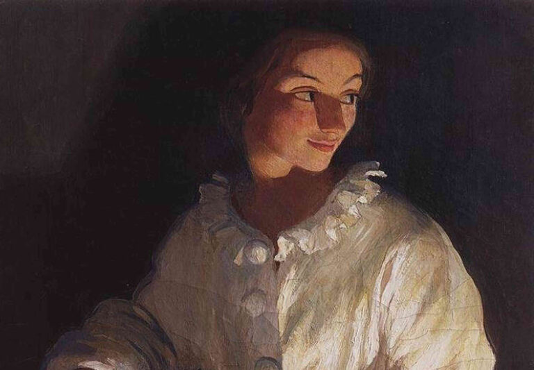 Zinaida Serebriakova: "Pierrot" (1911), fragmento.