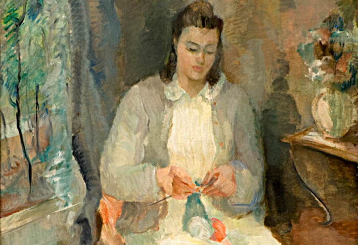 Ana Cortés: "Niña tejiendo" (1950), fragmento.