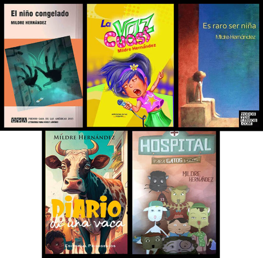 Selección de libros para niños y jóvenes de Mildre Hernández.