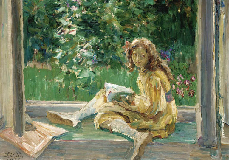 Louise Catherine Breslau: "Joven leyendo en la ventana" (1912).