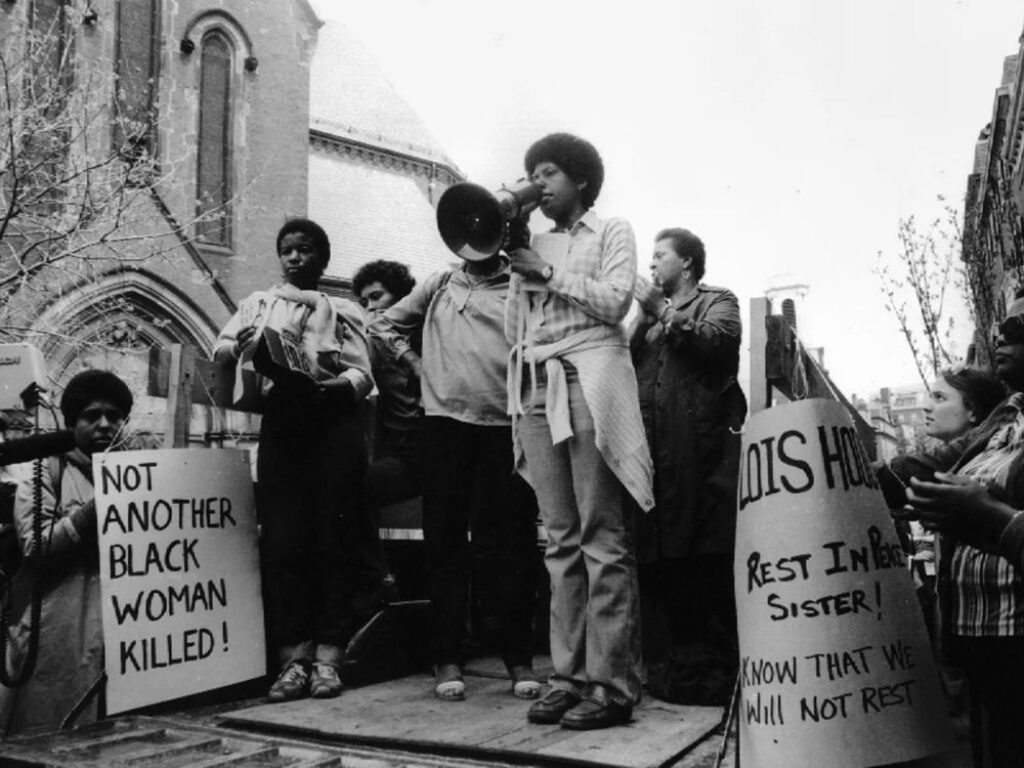 Protesta realizada en Estados Unidos a finales de abril de 1979, tras el asesinato de nueve mujeres negras.