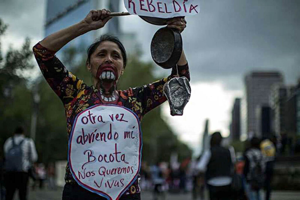 Marcha por los derechos de la mujer en México, 8 de marzo de 2016.