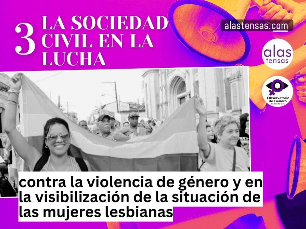 Lucha de la sociedad civil contra la violencia de género.