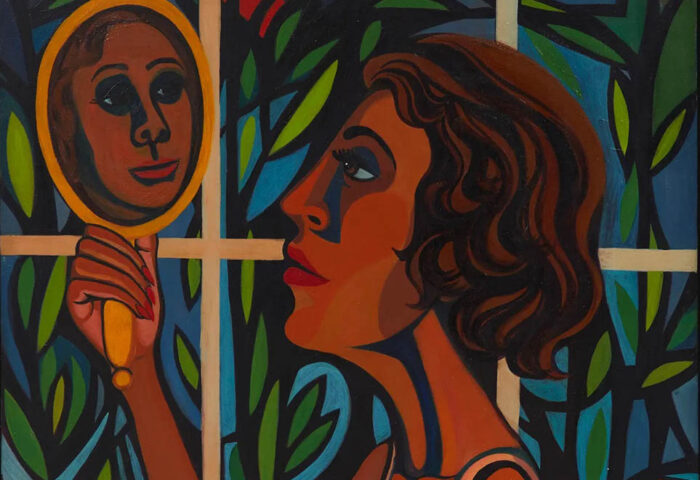 Faith Ringgold: "Mujer mirándose al espejo" (1966), fragmento.