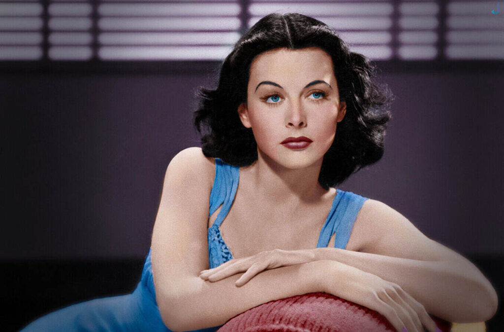 Retrato publicitario de Hedy Lamarr.