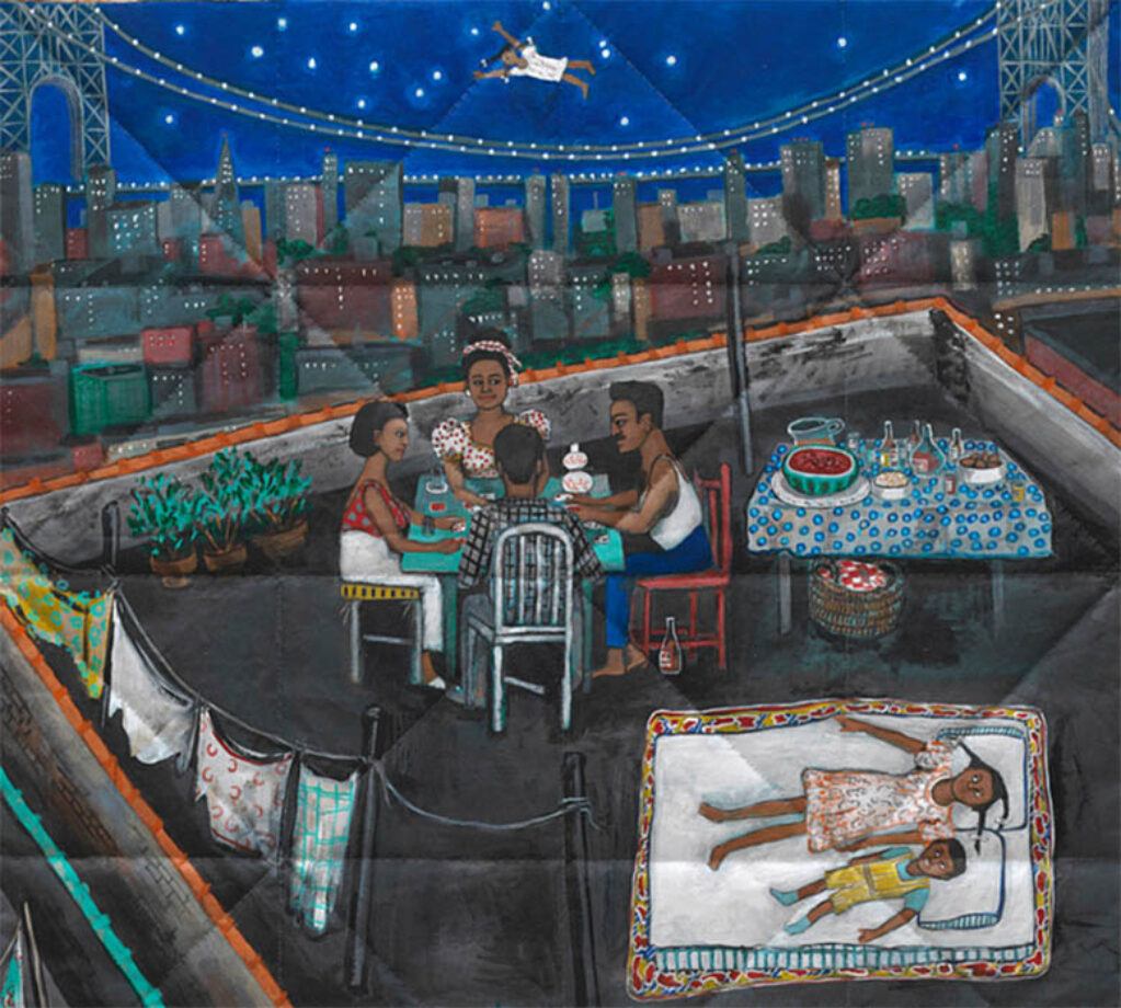 Faith Ringgold: "Playa de alquitrán" (1988), fragmento.