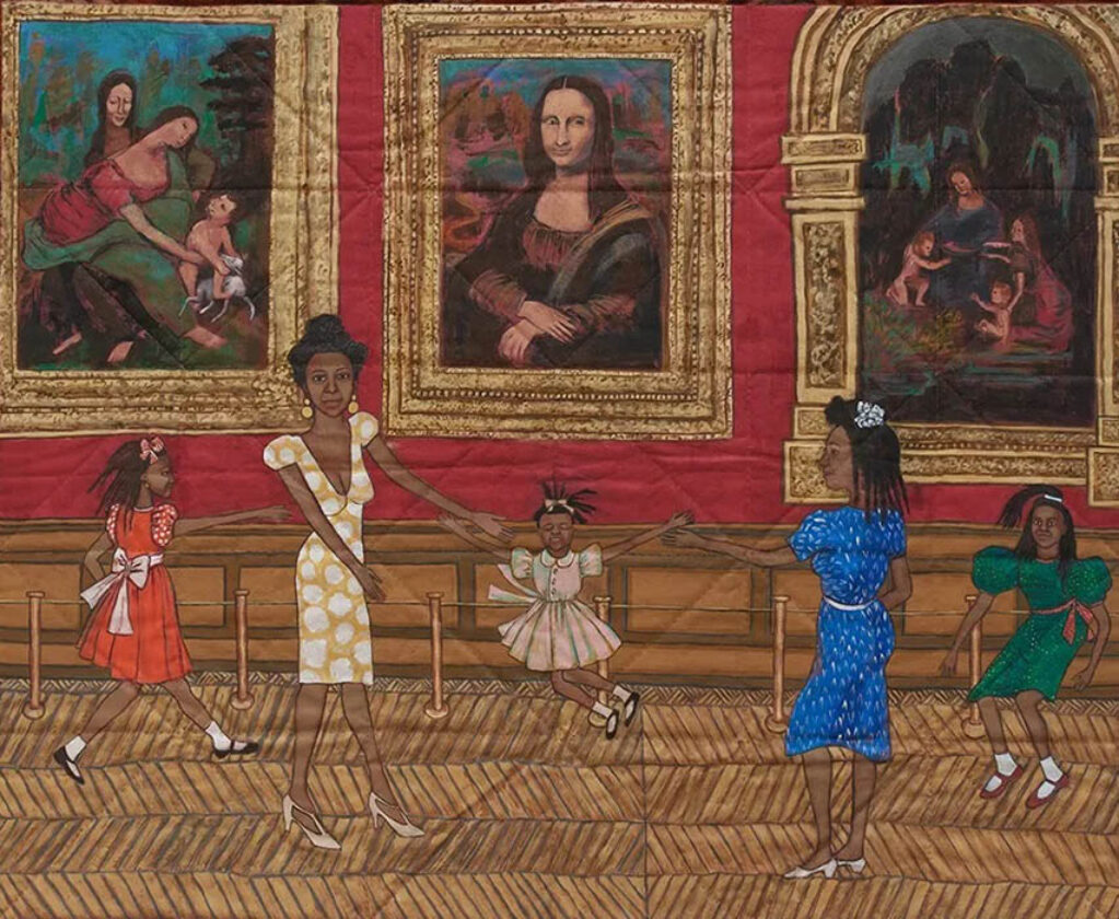 Faith Ringgold: "Bailando en el Louvre" (1991), fragmento.