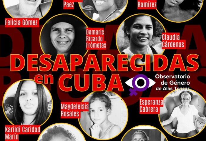 ilustración de mujeres desaparecidas en Cuba