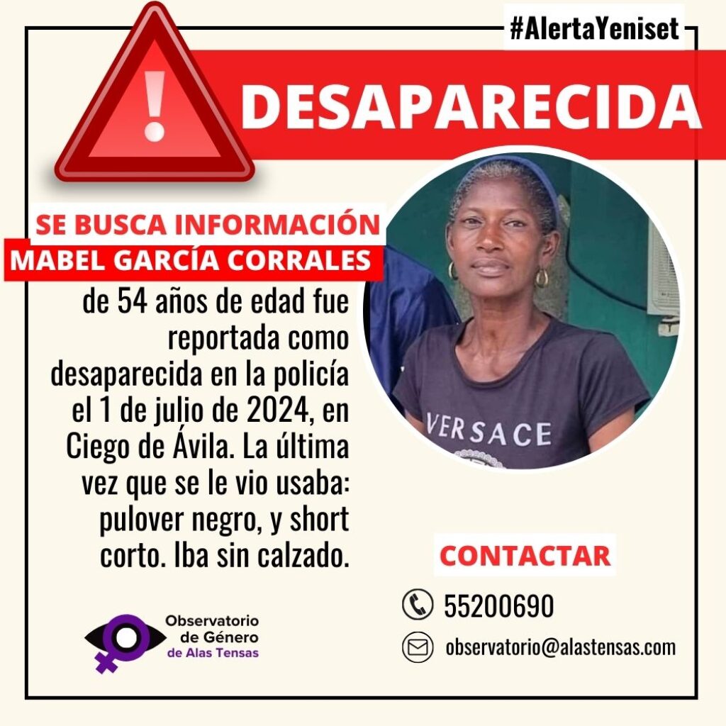 Mabel García desaparecida en Cuba