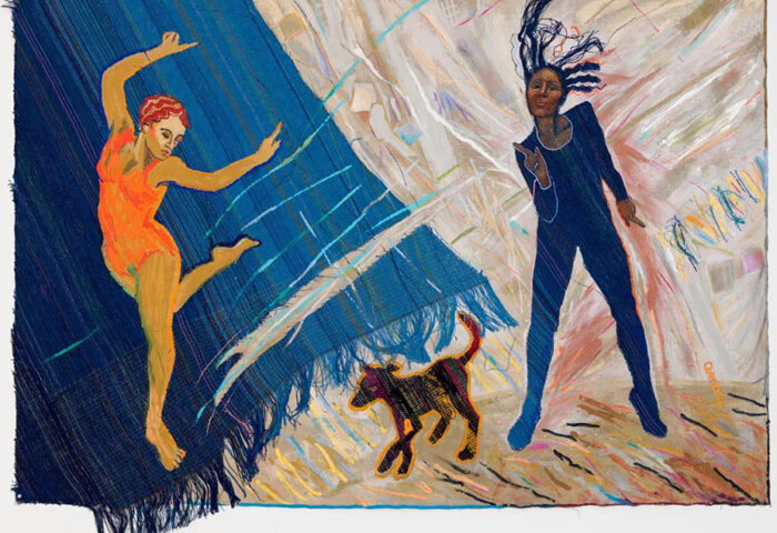 Emma Amos: "El blues del perro negro" (1983).