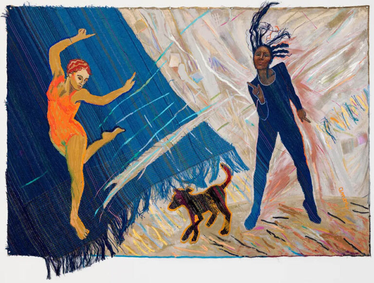 Emma Amos: "El blues del perro negro" (1983).