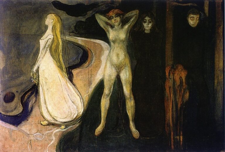 pintura de Eduard Munch "la mujer en tres etapas"