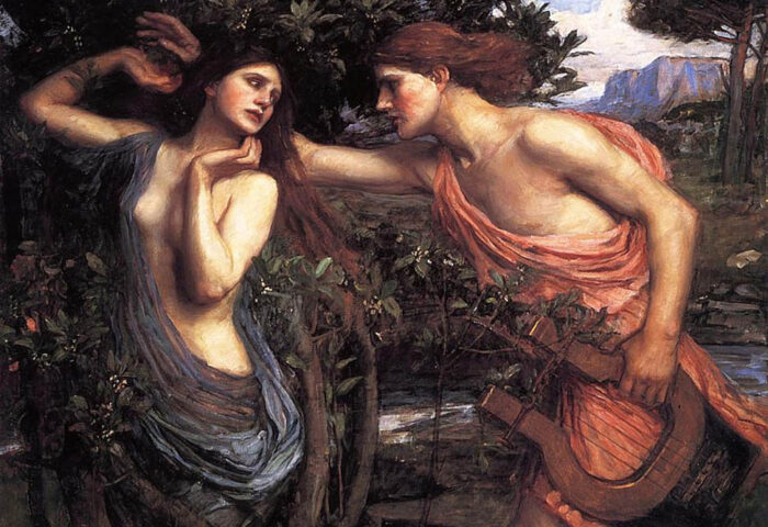 John William Waterhouse: "Apolo y Dafne" (1908).