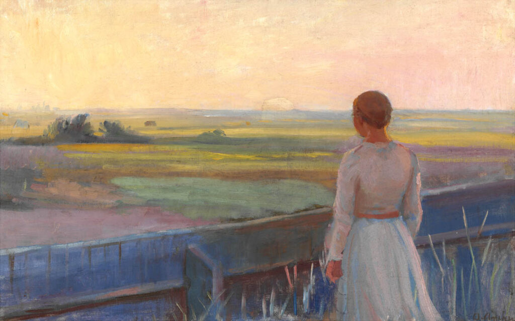 Anna Ancher: "Al anochecer" (sin fecha).