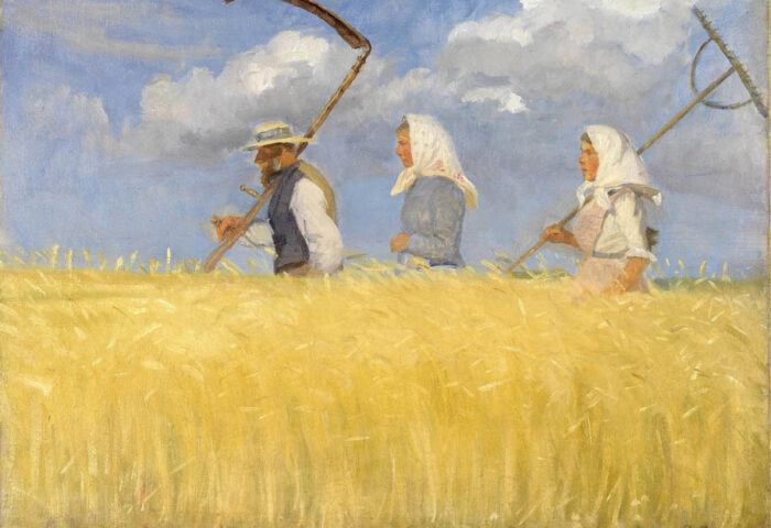 Anna Ancher: "Cosechadores" (1905).