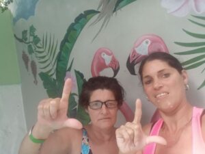 Leticia y Ienelis, activista cubanas