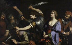 Lorenzo Gennari: "La captura de Casandra y la muerte de Coroebus" (1615-1630).