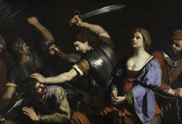 Lorenzo Gennari: "La captura de Casandra y la muerte de Coroebus" (1615-1630).