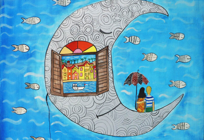Patricia Martínez Anglada: "La ventana de la luna" (2013), detalle.
