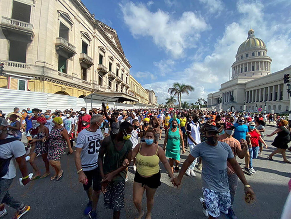 Protestas del 11 de julio de 2021 en Cuba.
