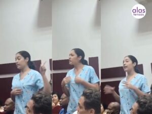 estudiante universitaria contra el tarifazo
