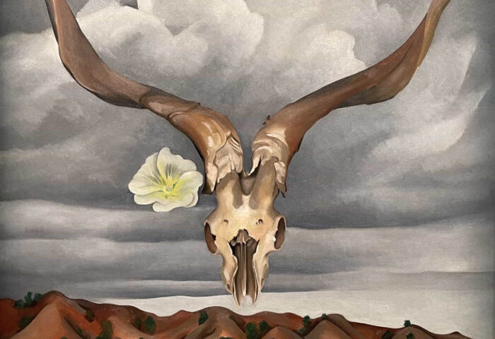 Georgia O'Keeffe: "Cabeza de carnero" (1935).