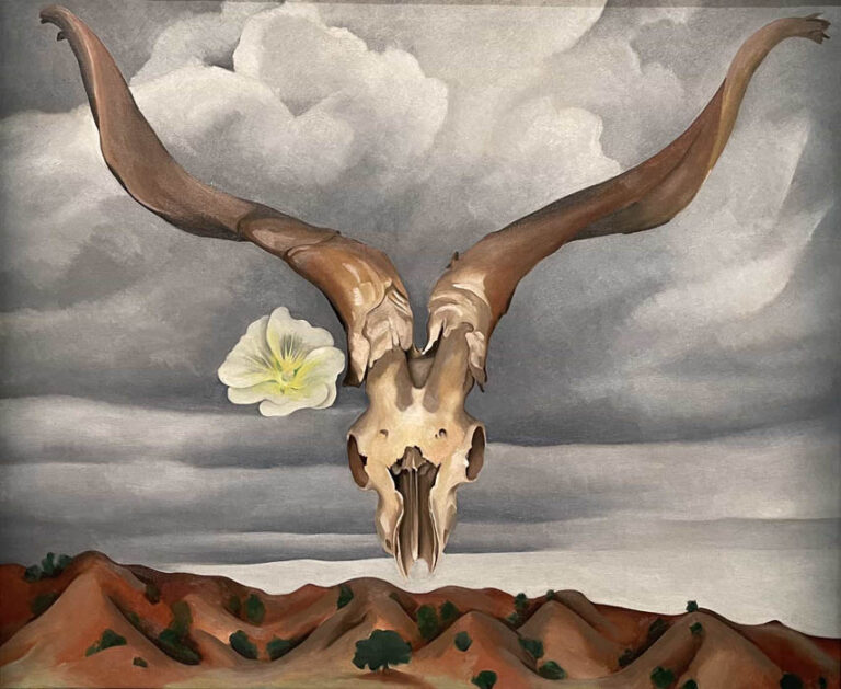 Georgia O'Keeffe: "Cabeza de carnero" (1935).