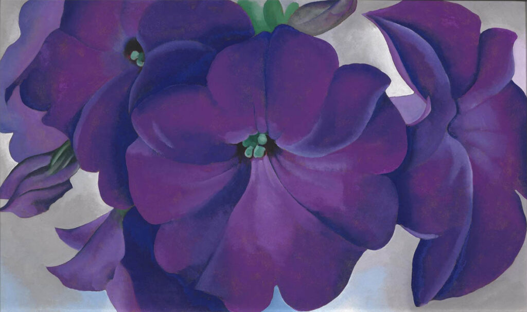 Georgia O'Keeffe: "Petunias" (1925).