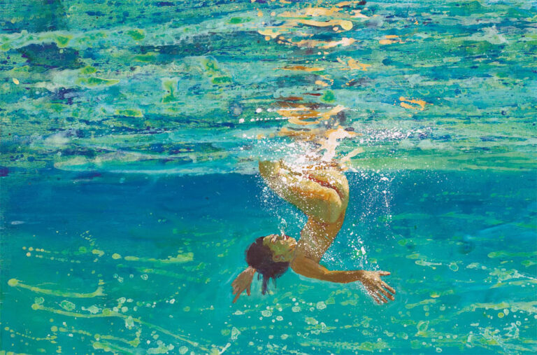 Maria Filopoulou: "Nadadora subacuática" (2004), detalle.