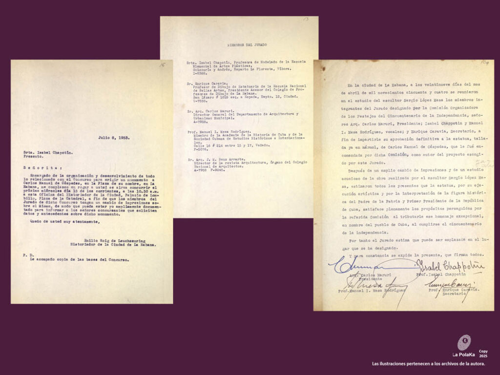 Documentos de Isabel Chapotín.