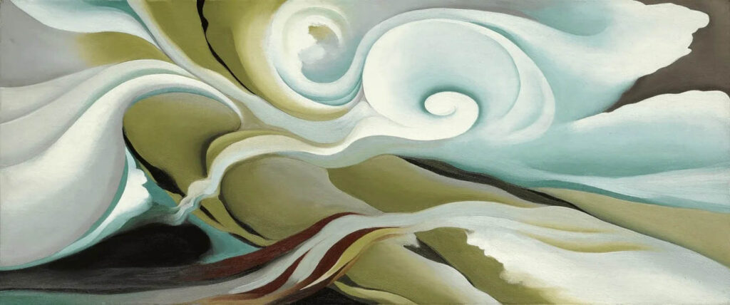 Georgia O'Keeffe: "Formas de la naturaleza. Gaspé" (1932).