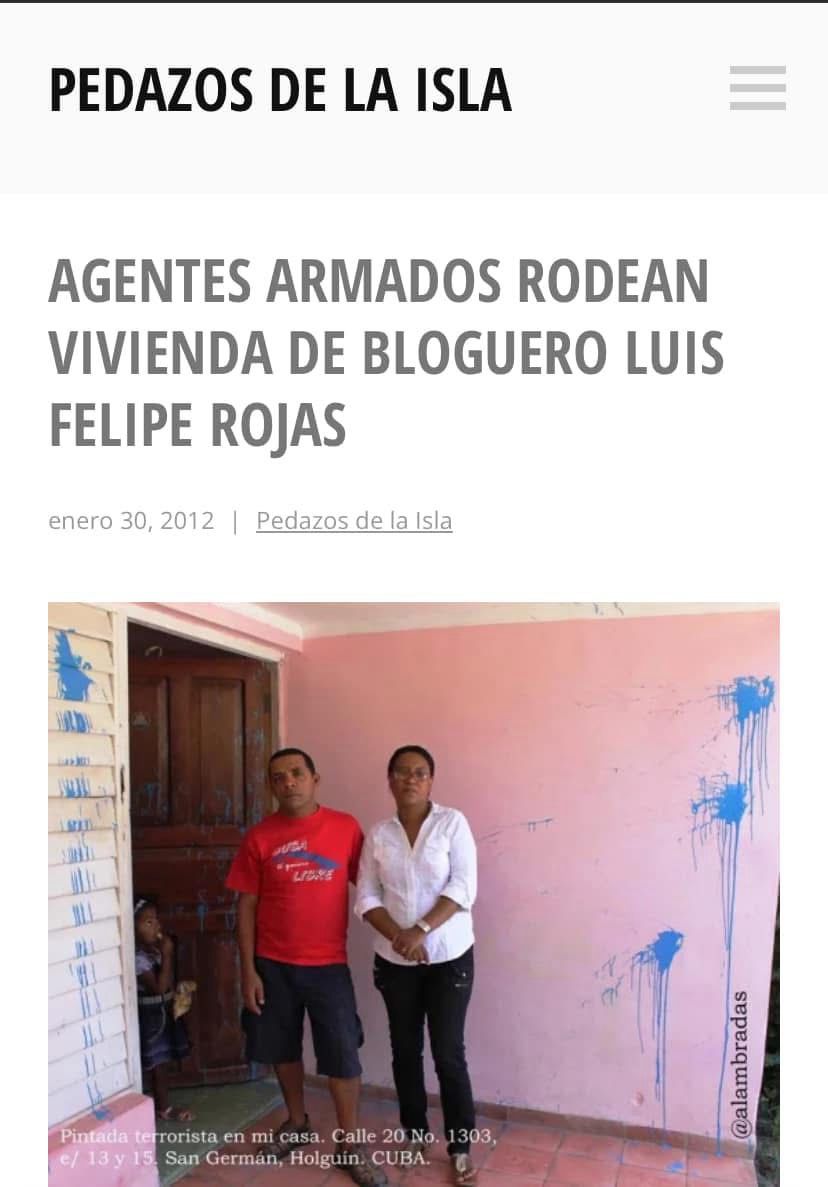 acto de repudio contra la vivienda de periodista