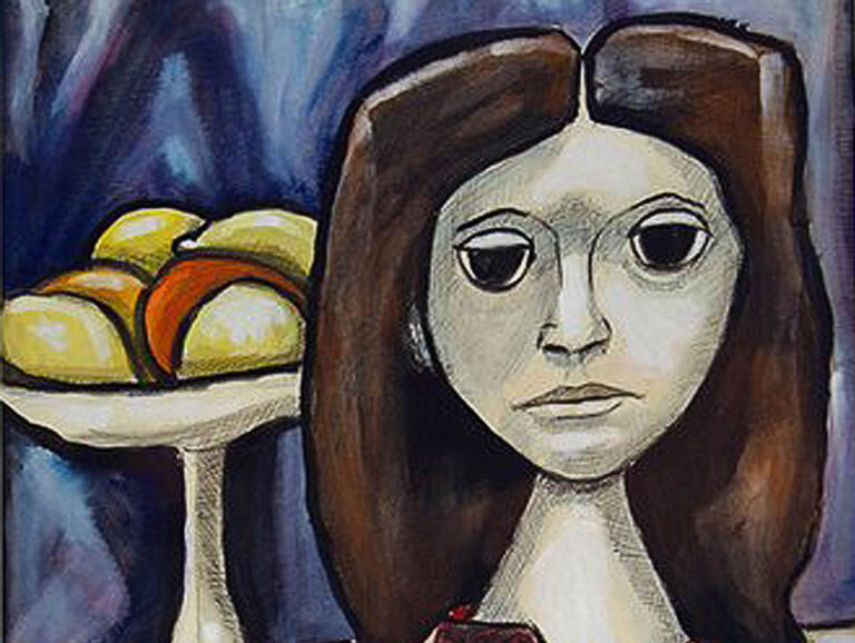 Anna Kavan: "Retrato" (sin fecha), detalle.