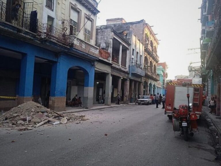 derrumbe en La Habana Vieja