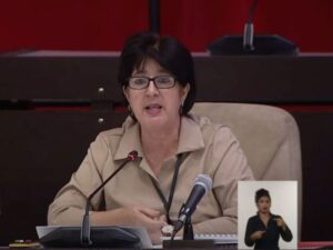 Ministra de Trabajo Marta Elena Feitó