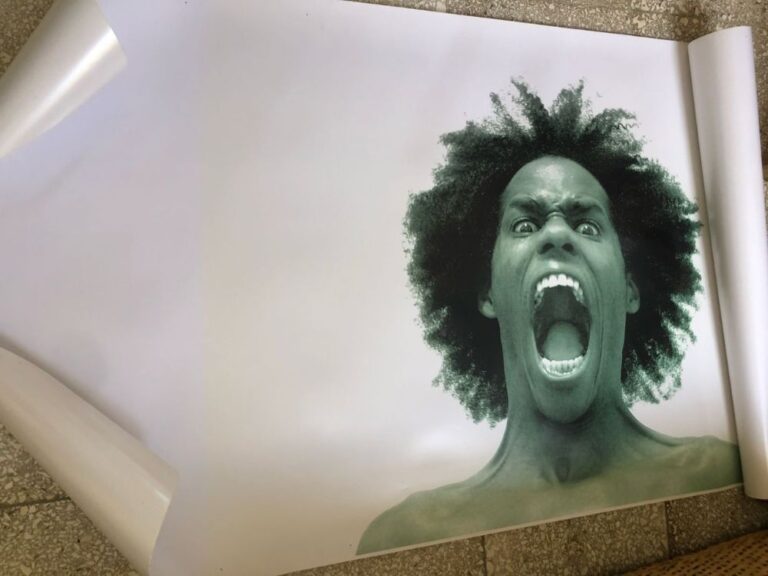 Obra del artista visual Tagles Heredia, “Fobia al blanco”