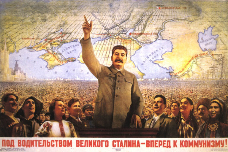 Propaganda estalinista en la Unión Soviética.