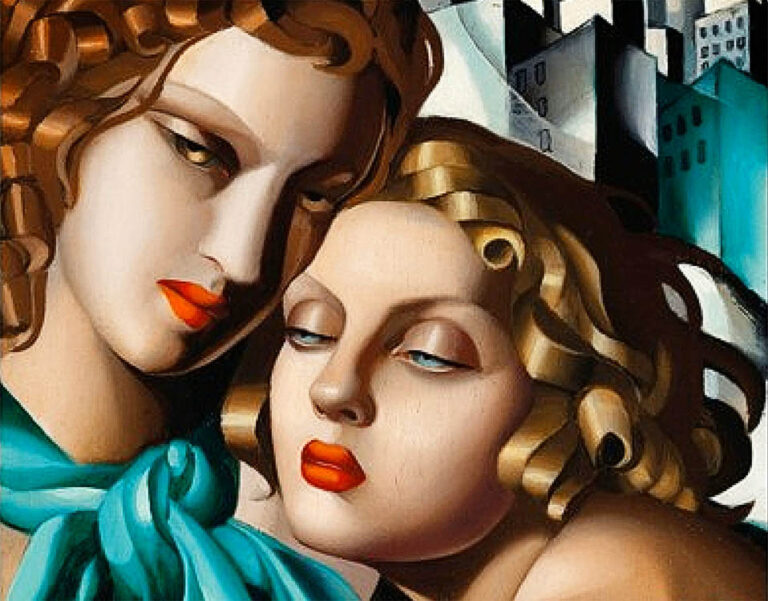 Tamara de Lempicka: "Mujeres jóvenes" (1930), detalle.
