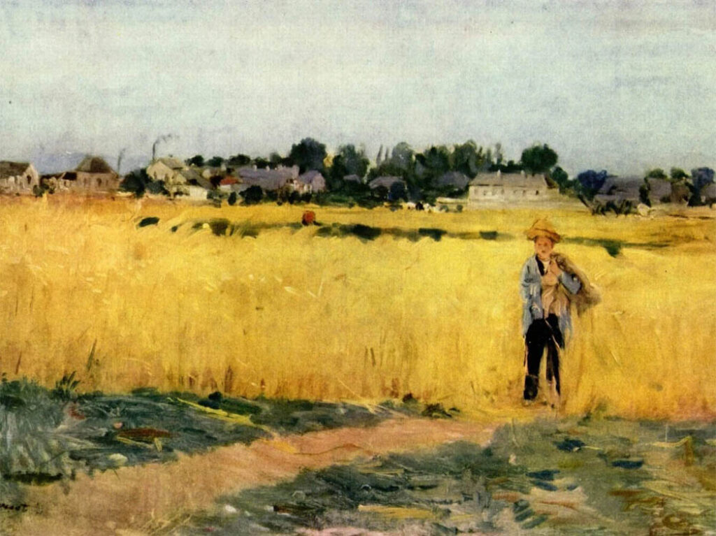 Berthe Morisot: "En los campos de trigo de Gennevilliers" (1875).