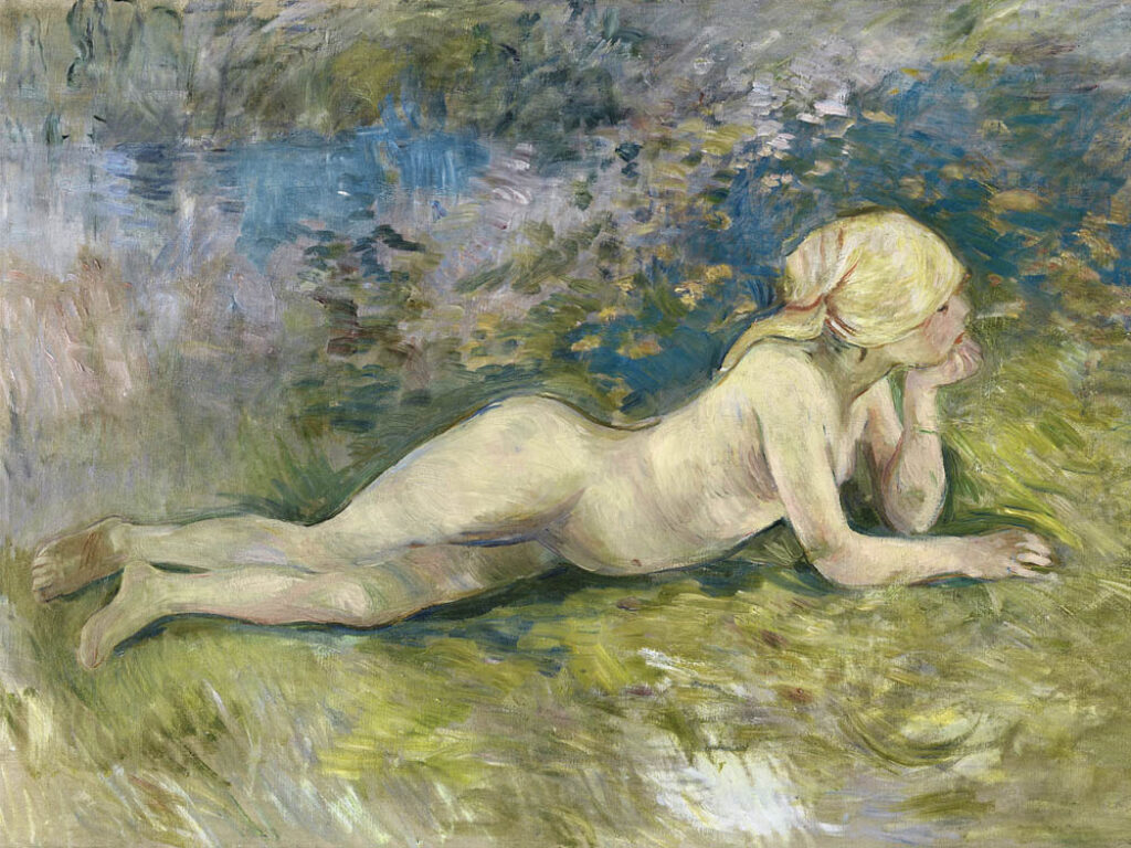 Berthe Morisot: "Pastora desnuda tumbada" (1891).