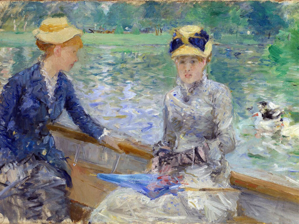Berthe Morisot: "Un día de verano" (1879), detalle.