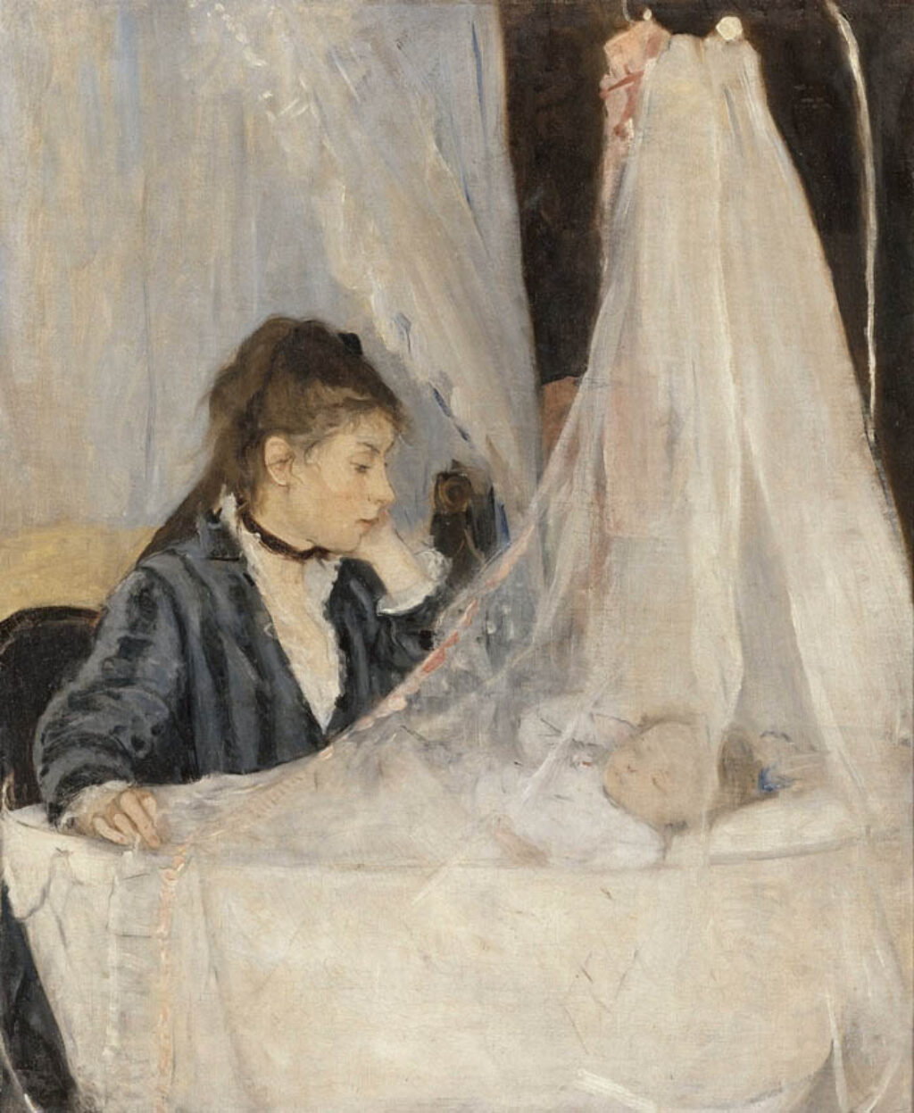 Berthe Morisot: "La cuna" (1841).