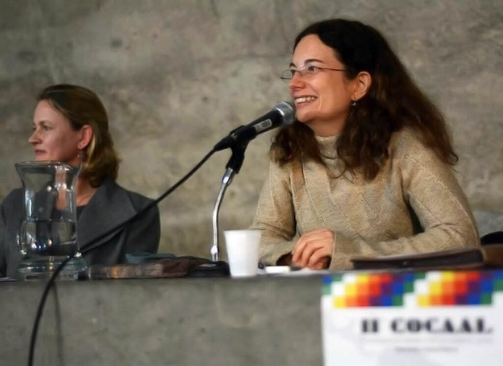 Mariana Martins en el II Congreso de Culturas, Artes y Arquitectura de América Latina, en 2014.