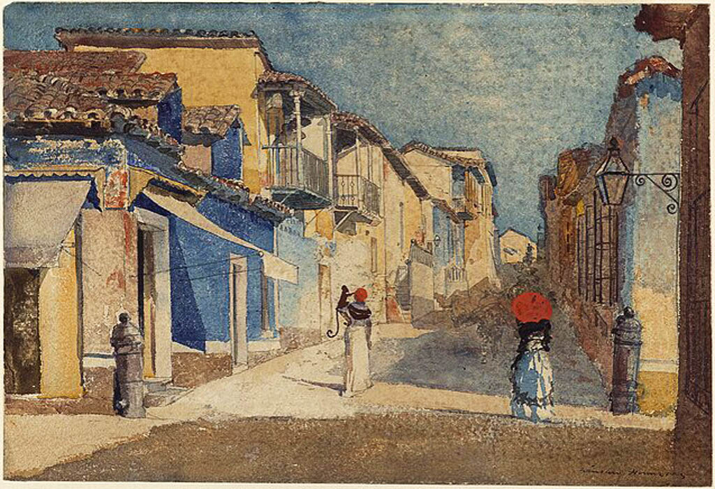 Winslow Homer: Escena en una calle de Santiago de Cuba (1885).