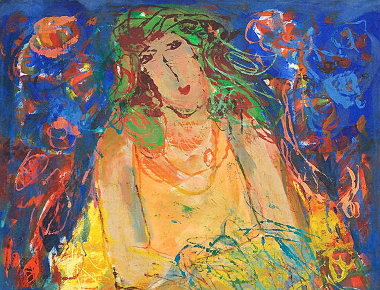 Gina Pellón: "Índigo" (1996), detalle.