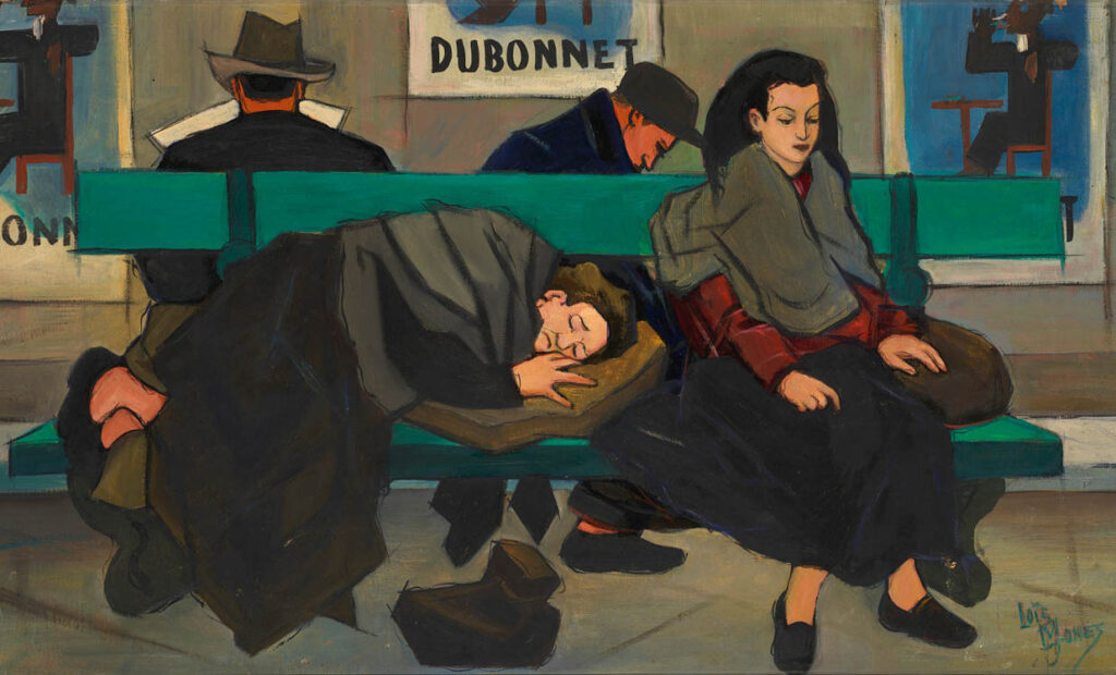 Lois Mailou Jones: "Mendigos en Montmartre, París" (1947).
