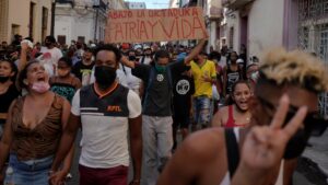 Manifestación del 11J en Cuba