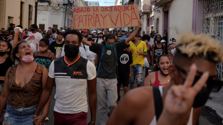 Manifestación del 11J en Cuba
